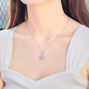 0.5 ct Snowflake Shaped Diamond Necklace-Evani Naomi Jewelry