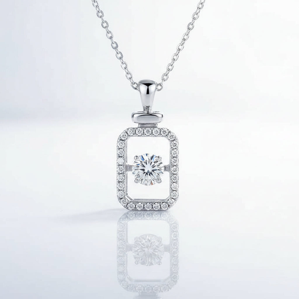 0.5 ct Twinkle Setting 5.0mm Diamond Necklace-Evani Jewelry