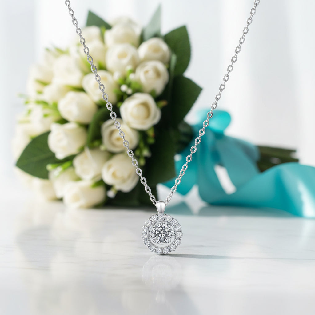 0.5 ct Twinkle Setting Round Diamond Necklace-Evani Jewelry