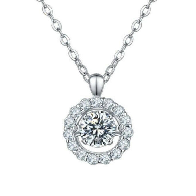 0.5 ct Twinkle Setting Round Diamond Necklace-Evani Naomi Jewelry