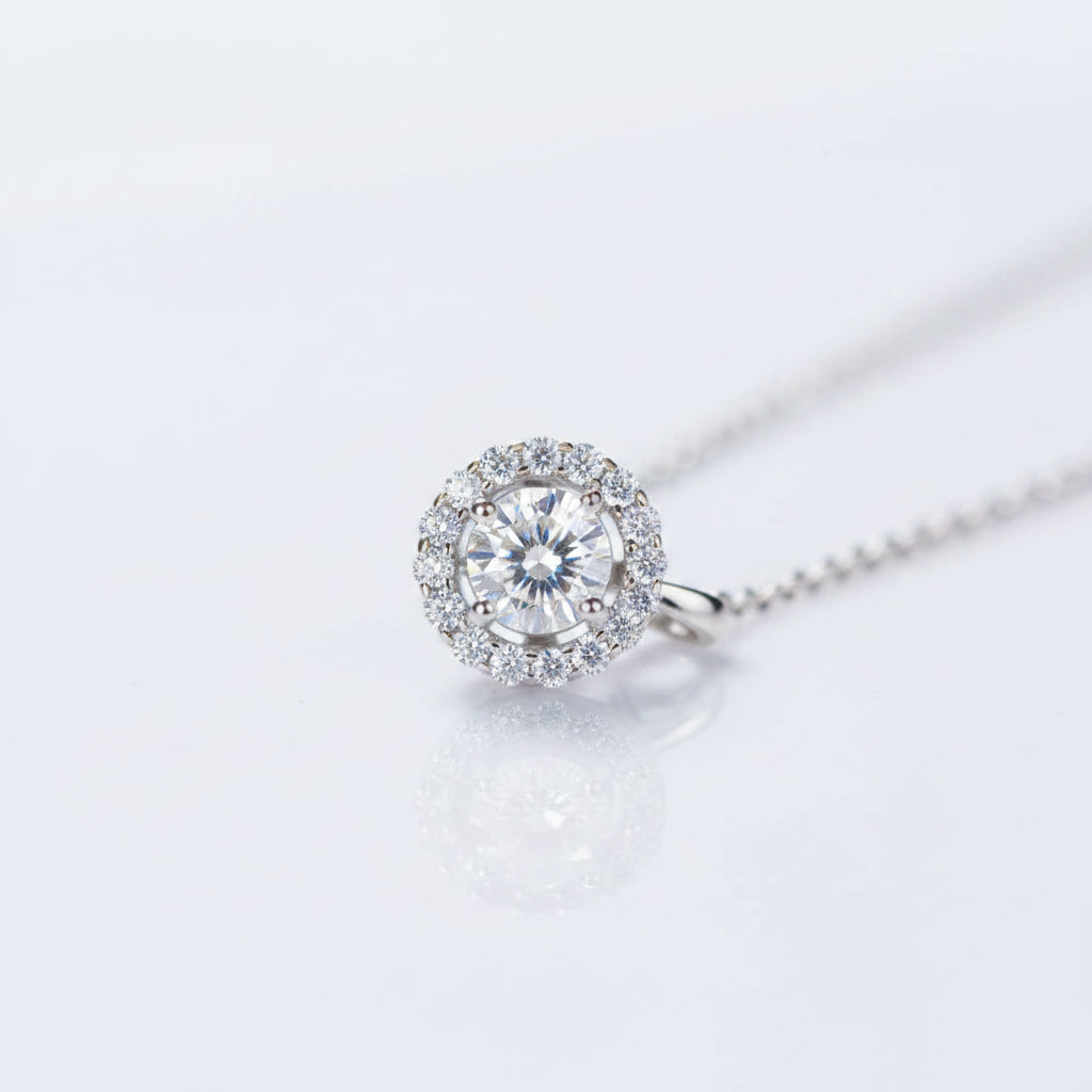0.5 ct Twinkle Setting Round Diamond Necklace-Evani Jewelry