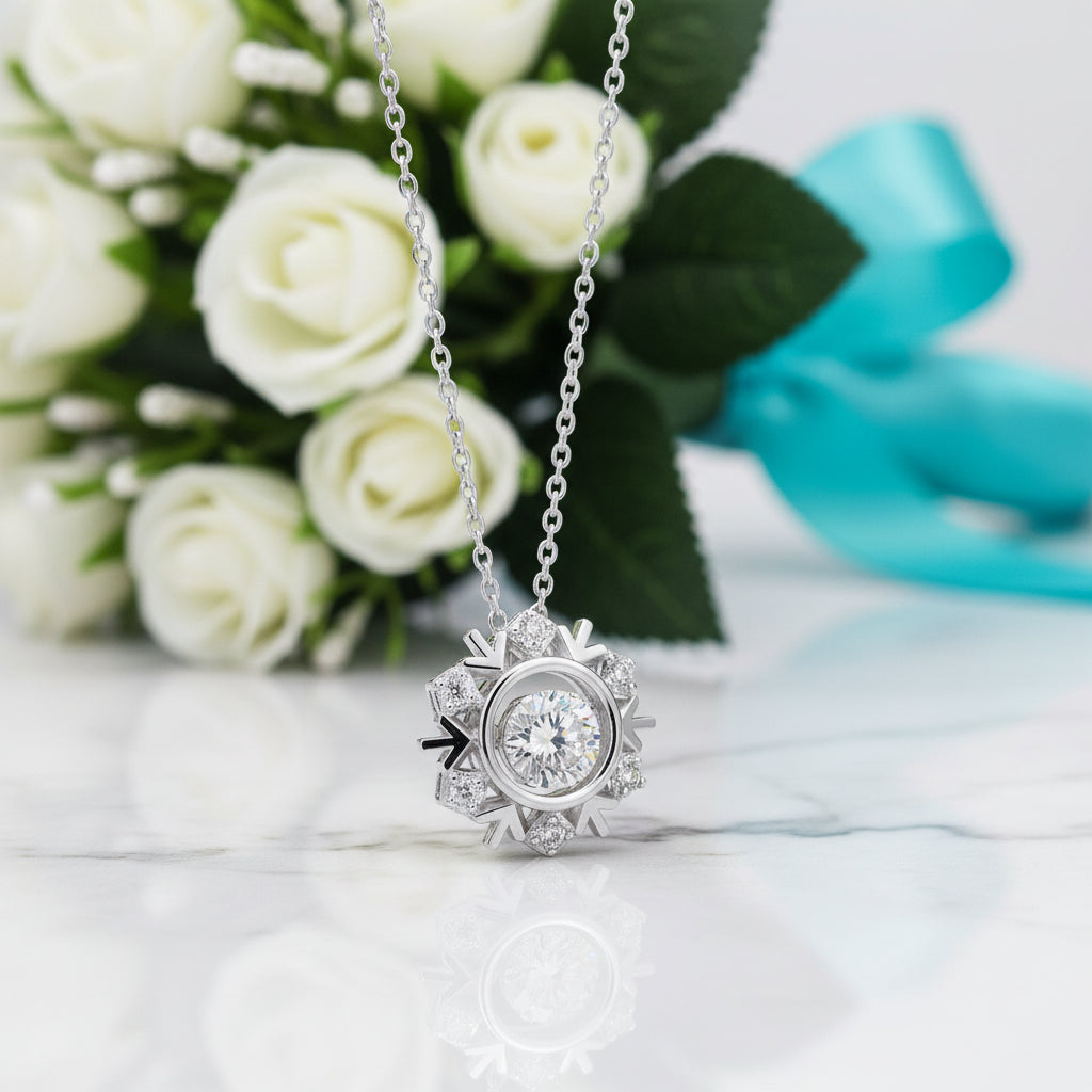 0.50 ct Diamond Hexagram Shaped Necklace-Evani Jewelry