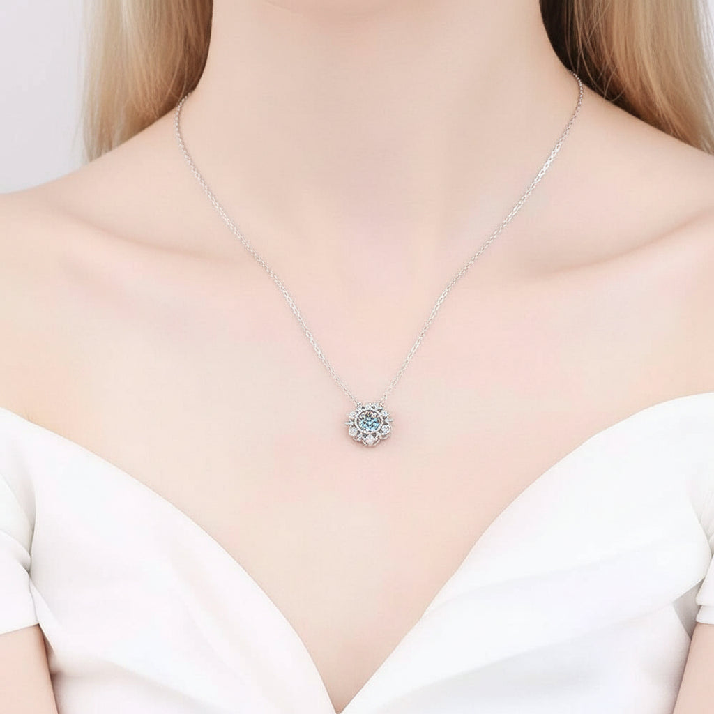 0.50 ct Diamond Hexagram Shaped Necklace-Evani Jewelry