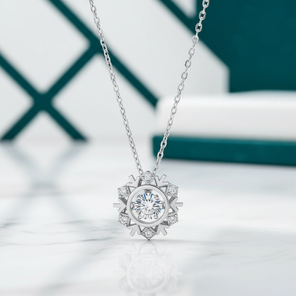 0.50 ct Diamond Hexagram Shaped Necklace-Evani Jewelry