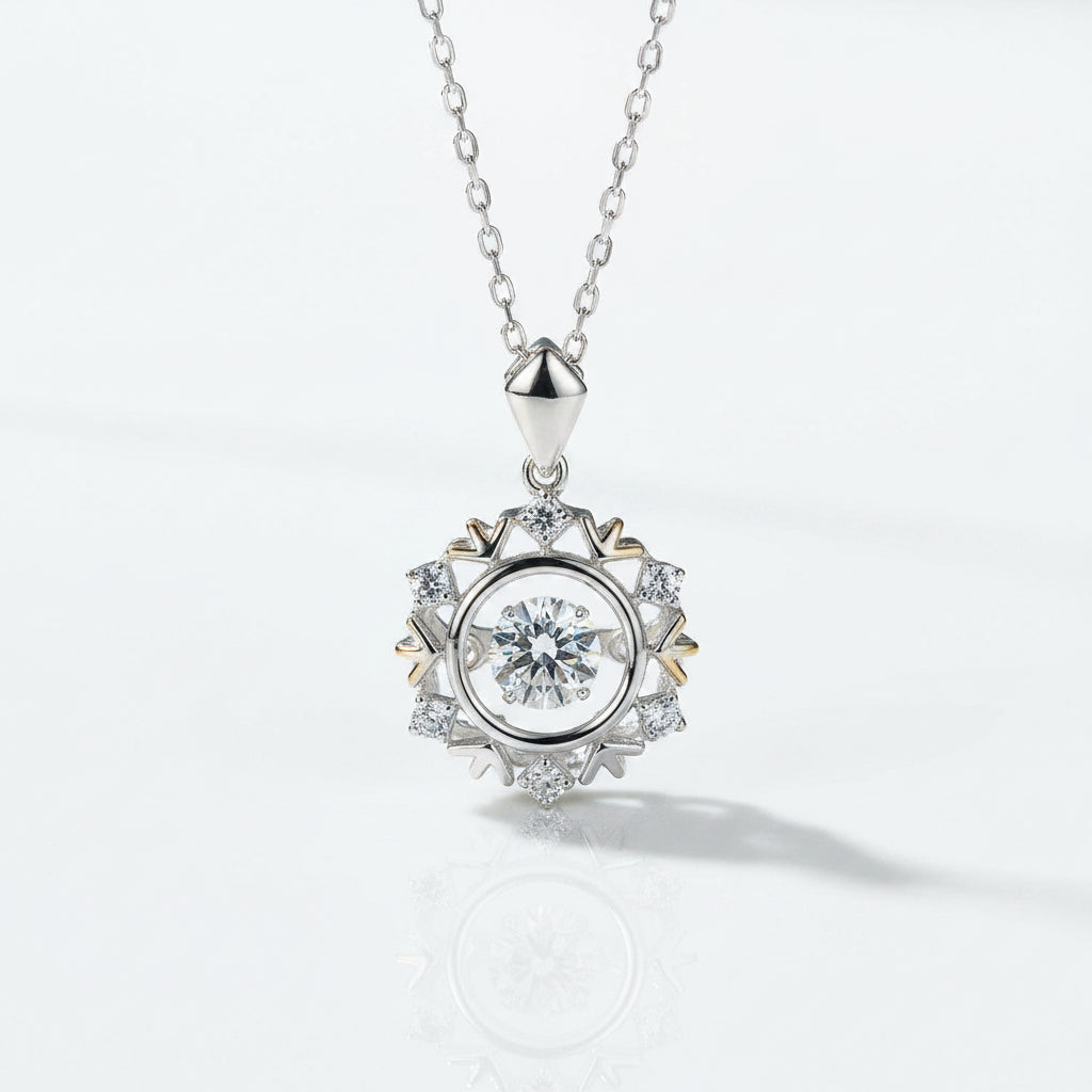 0.50 ct Diamond Snowflake Necklace-Evani Jewelry