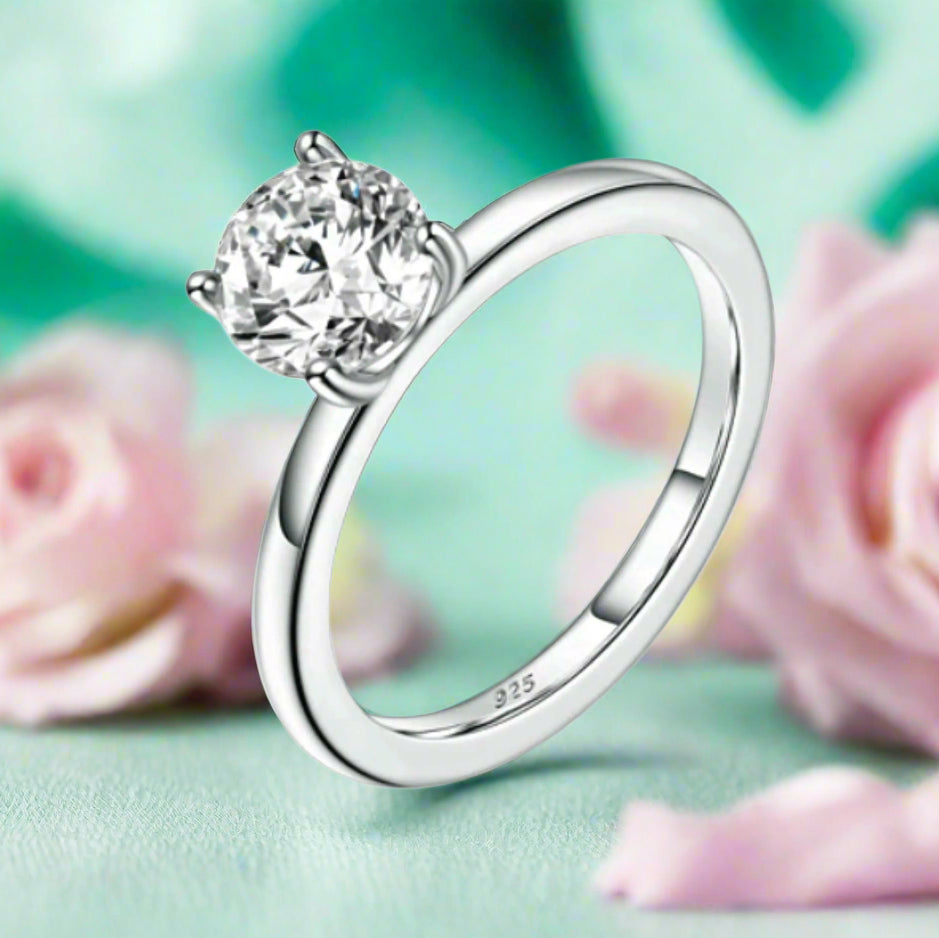 0.50 ct Diamond Solitaire Engagement Ring-Evani Naomi Jewelry