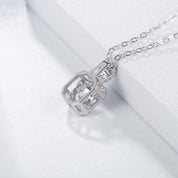 0.50 ct Diamond Square Shaped Pendant with Twinkle Setting Necklace-Evani Naomi Jewelry