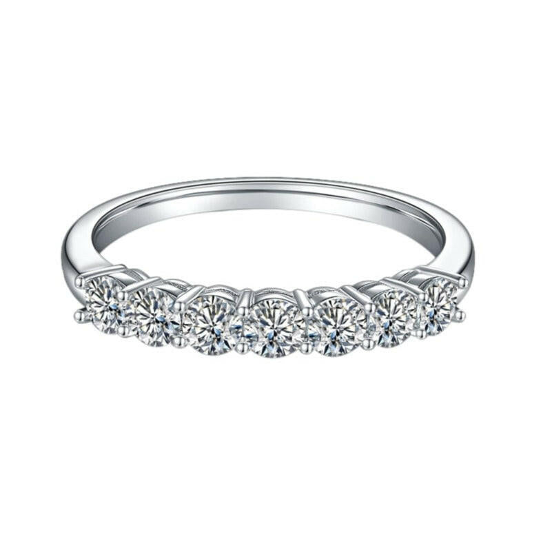 0.70 ct Half Eternity Diamond Wedding Band-Evani Naomi Jewelry