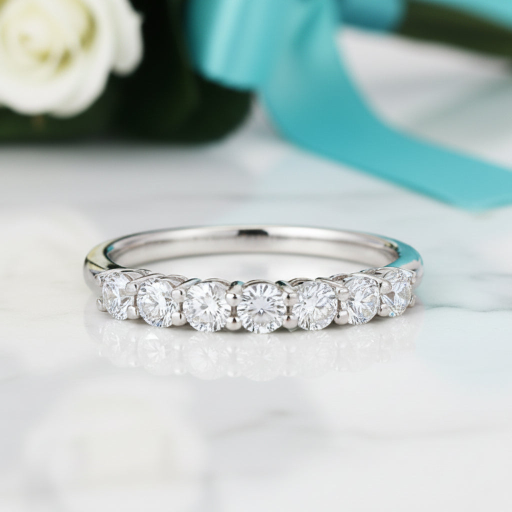 0.70 ct Round-cut Diamond Wedding Band-Evani Jewelry