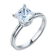 14K White Gold 1.0 Ct Princess Cut Engagement Ring-Evani Naomi Jewelry