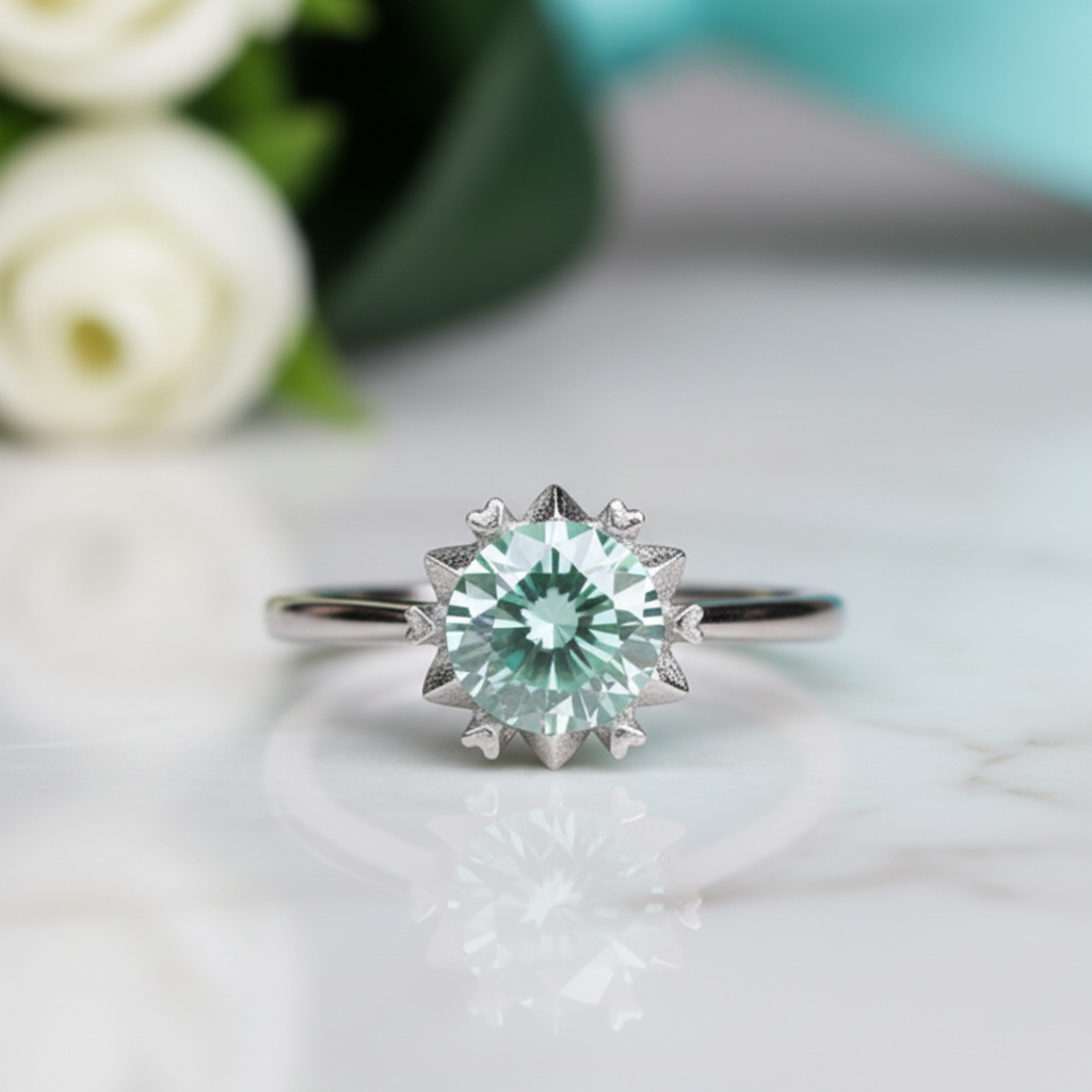 14k White Gold 2ct Diamond Wedding Ring-Evani Jewelry