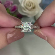 1.50 ct Princess-cut Diamond Engagement Ring