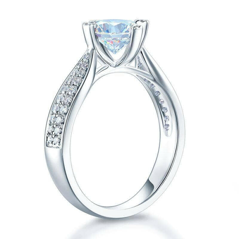 1.0 ct Round Cut Diamond Engagement Ring-Evani Naomi Jewelry