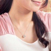 1.00 ct Dancing Diamond Necklace with Heart-Evani Naomi Jewelry