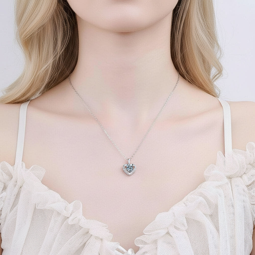 1.00 ct Diamond Clavicle Chain Necklace-Evani Jewelry