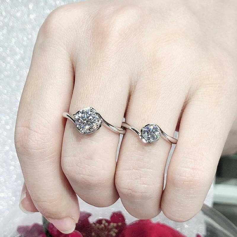 1.00 ct Diamond Solitaire Classic Engagement Ring-Evani Jewelry