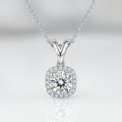 1.00 ct Diamond Solitaire Halo Jewelry Set-Evani Jewelry