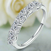 1.00 ct Heart-cut Diamond Wedding Band-Evani Naomi Jewelry
