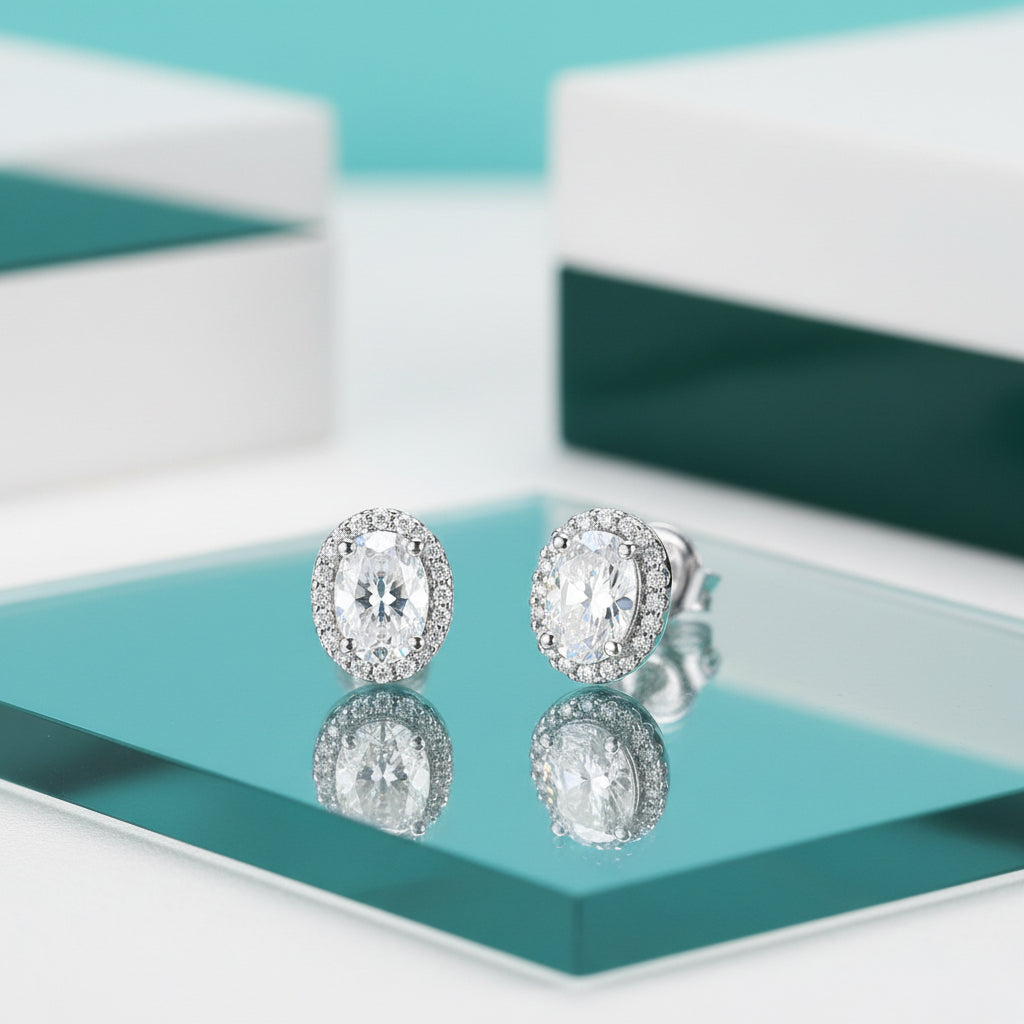 1.00 ct Oval-cut Diamond Jewelry Set-Evani Jewelry