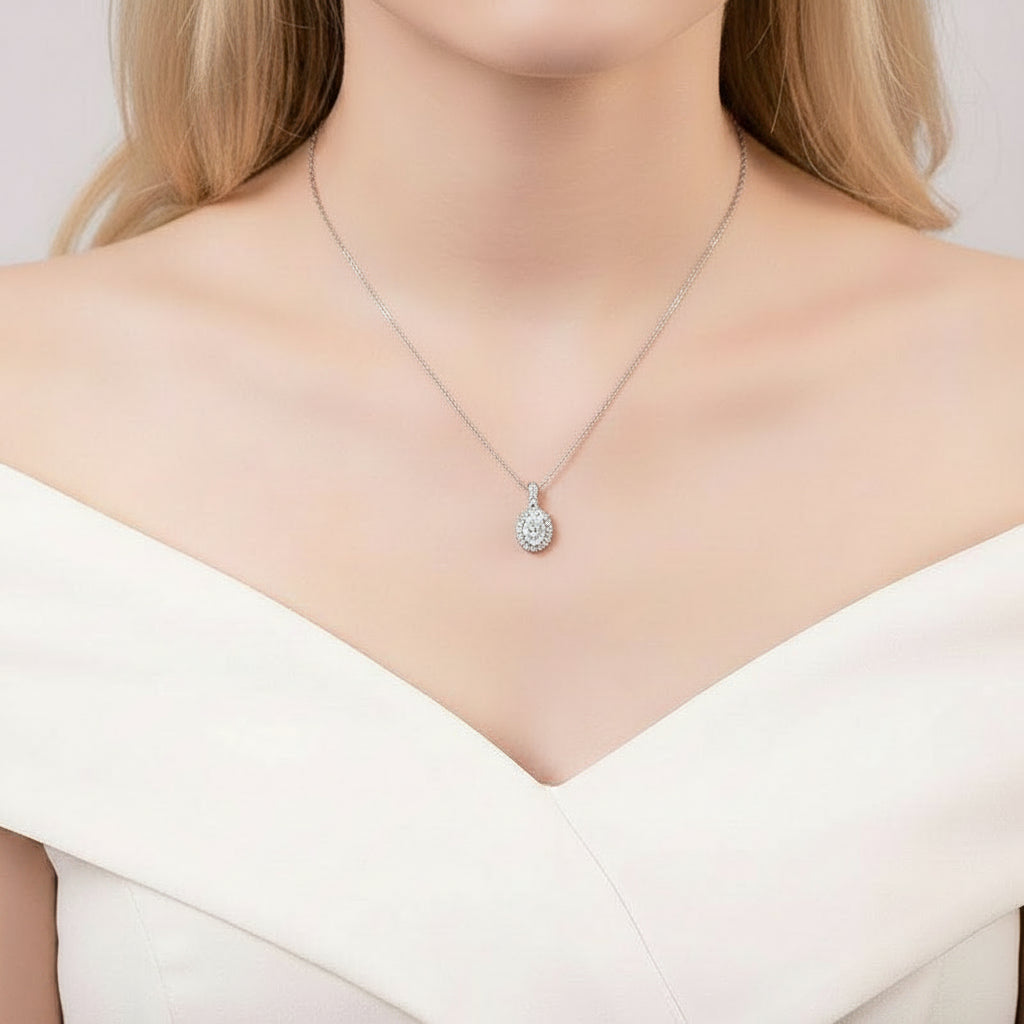 1.00 ct Oval-cut Diamond Jewelry Set-Evani Jewelry