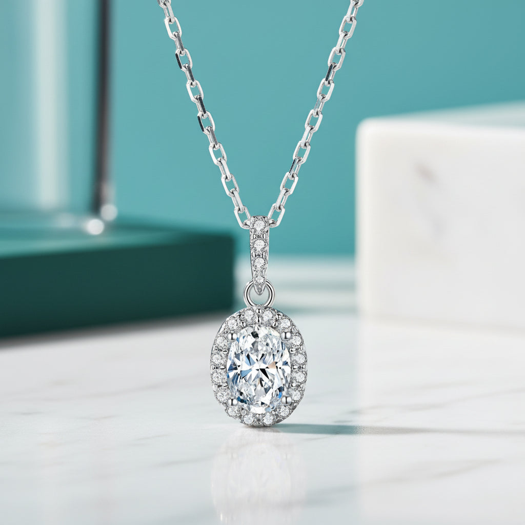 1.00 ct Oval-cut Diamond Jewelry Set-Evani Jewelry