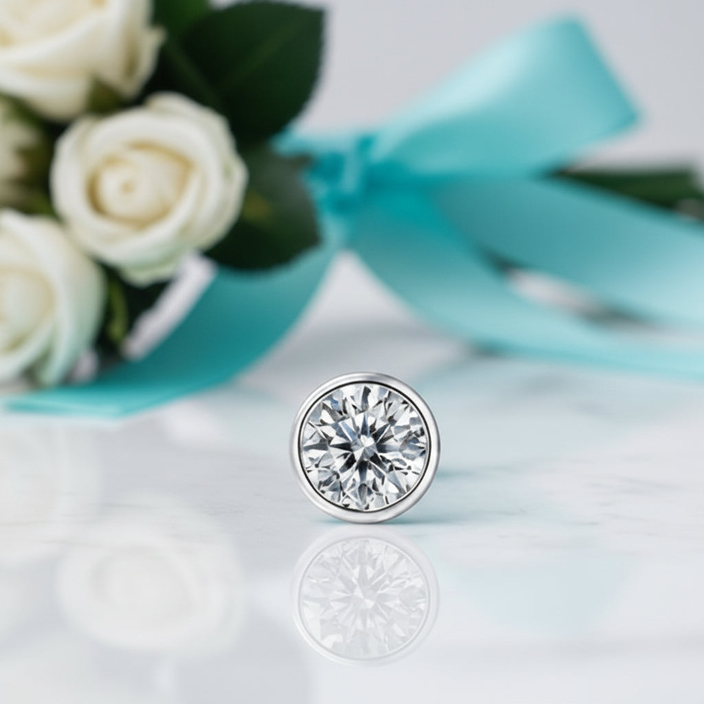 1.00 ct Round Diamond Earring (1 Piece)-Evani Jewelry