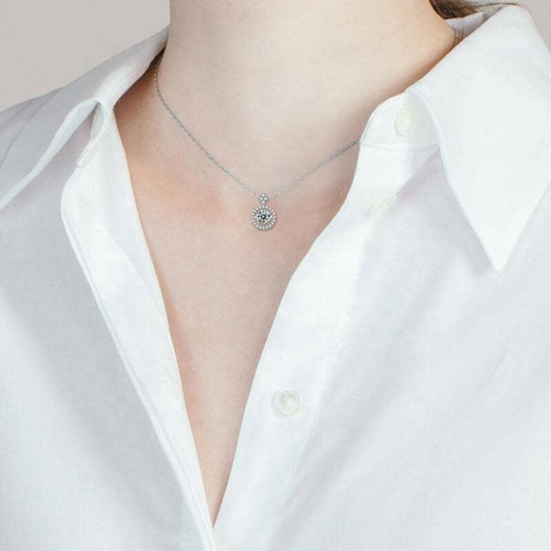 1.00 ct Slide Pendant with Twinkle Setting Necklace-Evani Naomi Jewelry