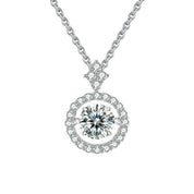 1.00 ct Slide Pendant with Twinkle Setting Necklace-Evani Naomi Jewelry