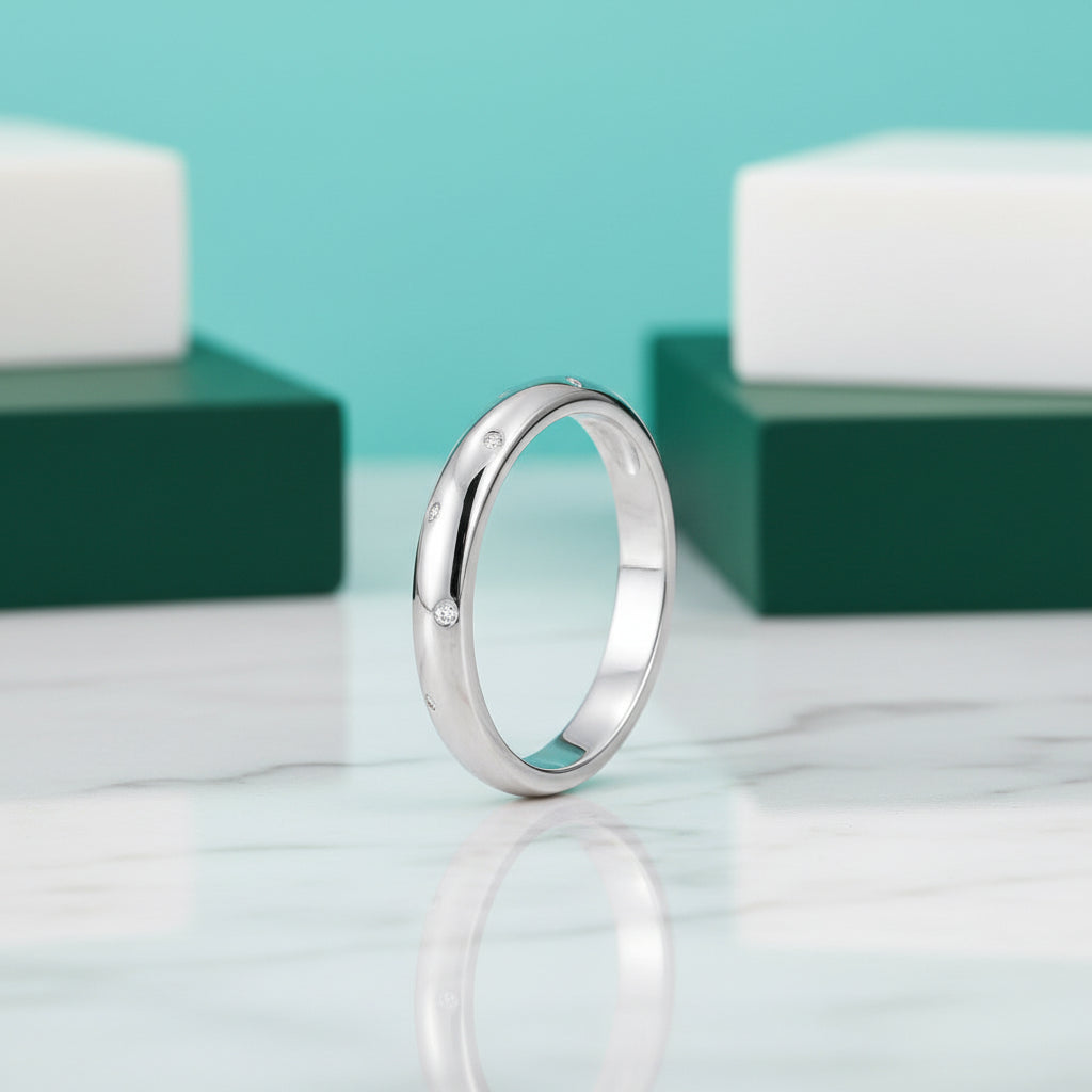 1.0mm Diamonds Classic Wedding Band-Evani Jewelry