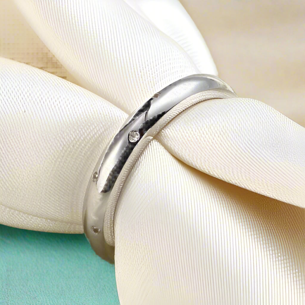 1.0mm Diamonds Classic Wedding Band-Evani Naomi Jewelry