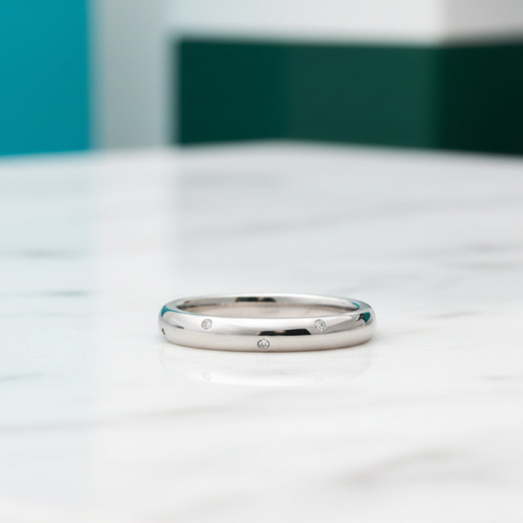 1.0mm Diamonds Classic Wedding Band-Evani Jewelry