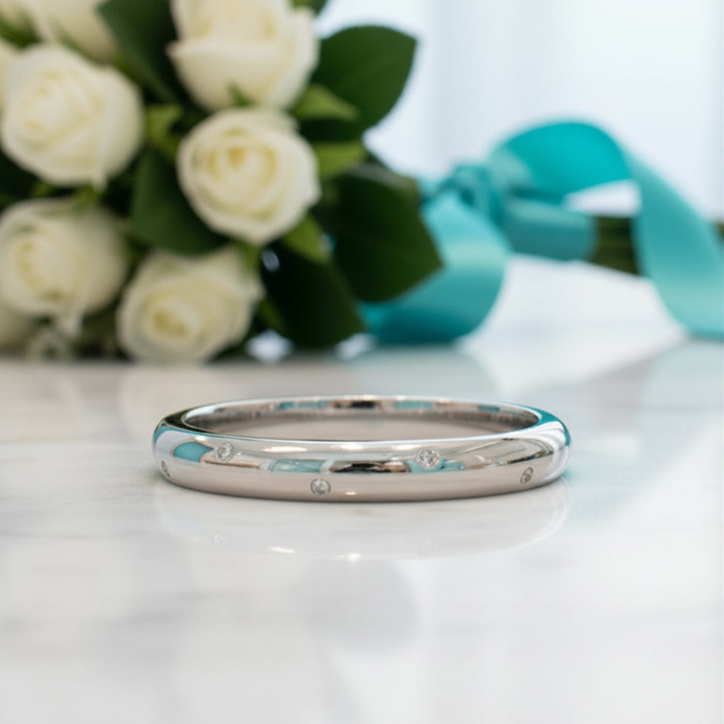 1.0mm Diamonds Classic Wedding Band-Evani Jewelry