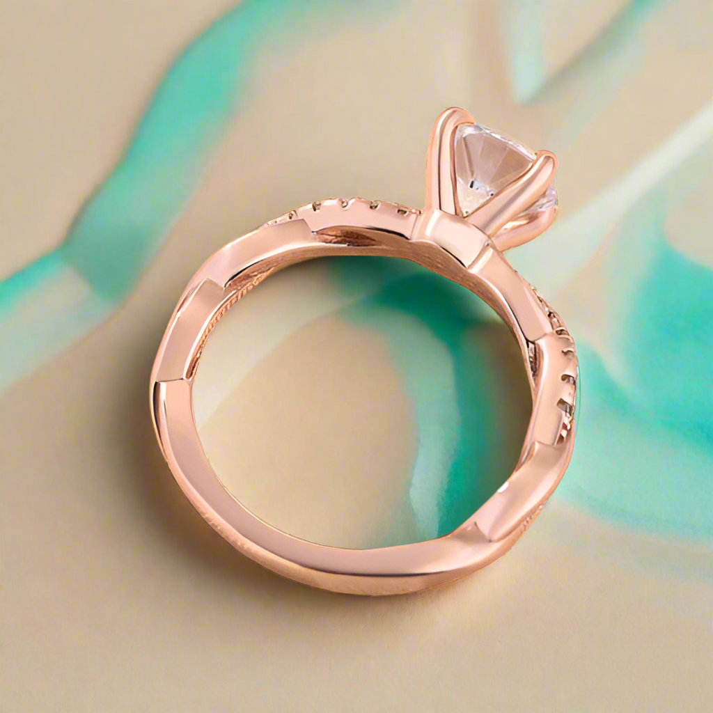 1.25 Ct Round Cut Diamond Promise Ring-Evani Naomi Jewelry