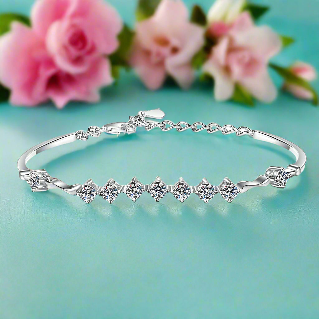 1.35 ct Nine Round Diamond Bracelet-Evani Naomi Jewelry