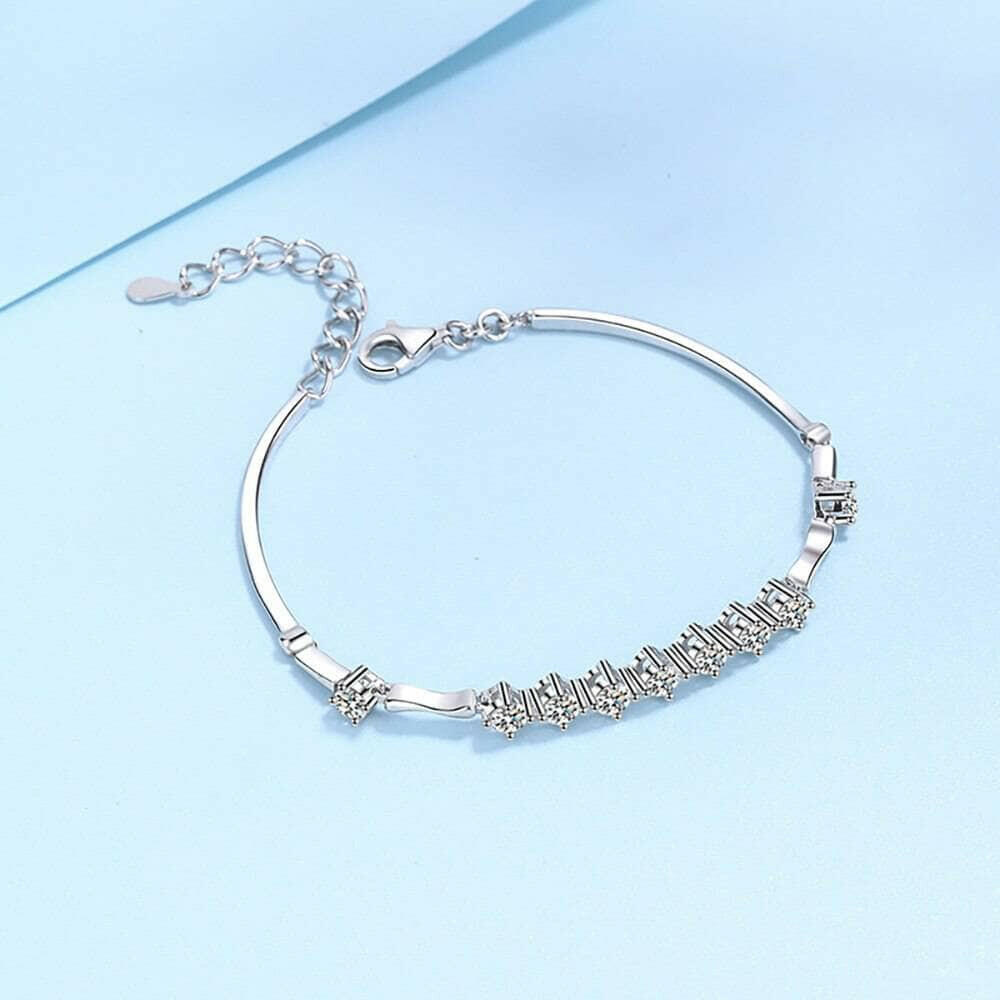 1.35 ct Nine Round Diamond Bracelet-Evani Naomi Jewelry