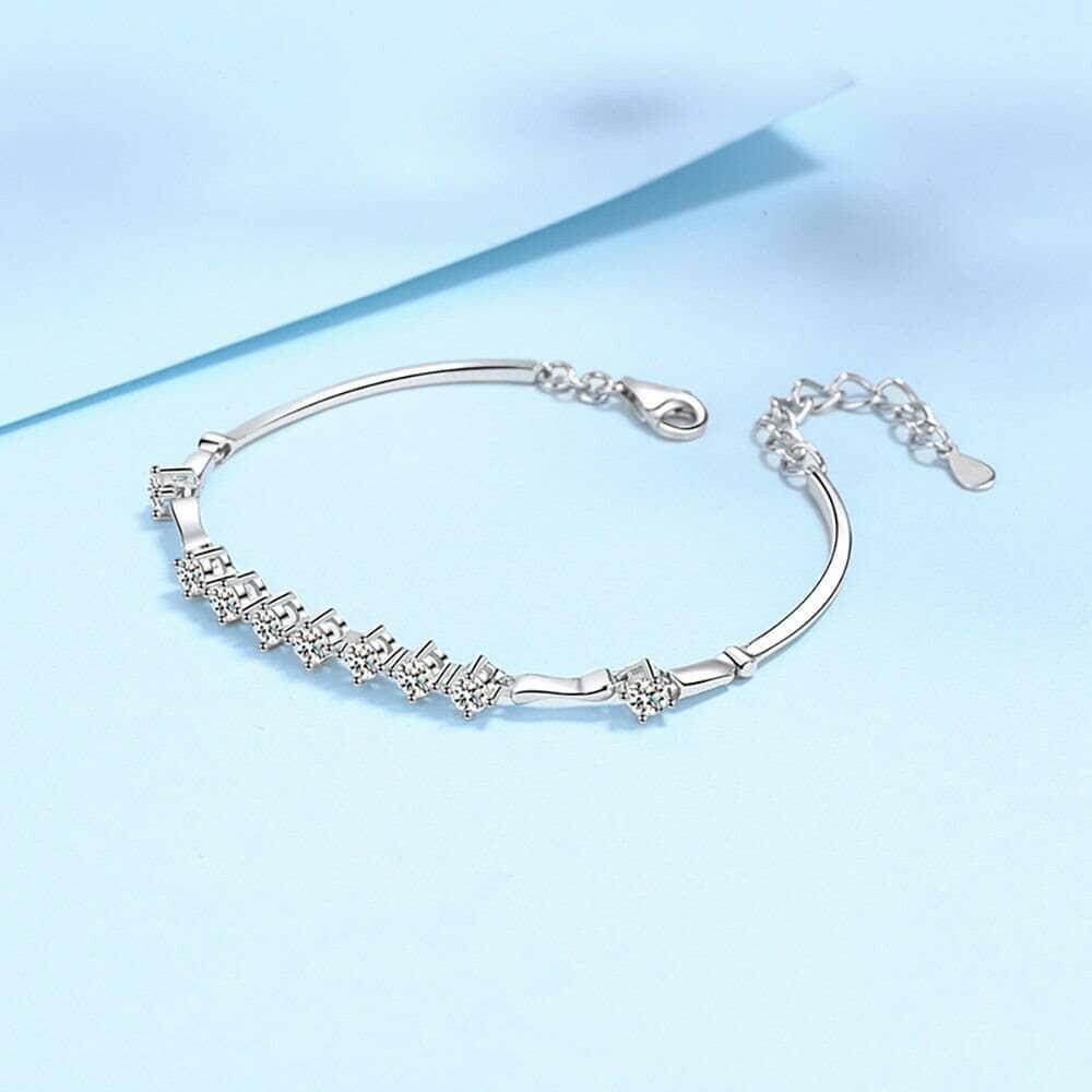 1.35 ct Nine Round Diamond Bracelet-Evani Naomi Jewelry
