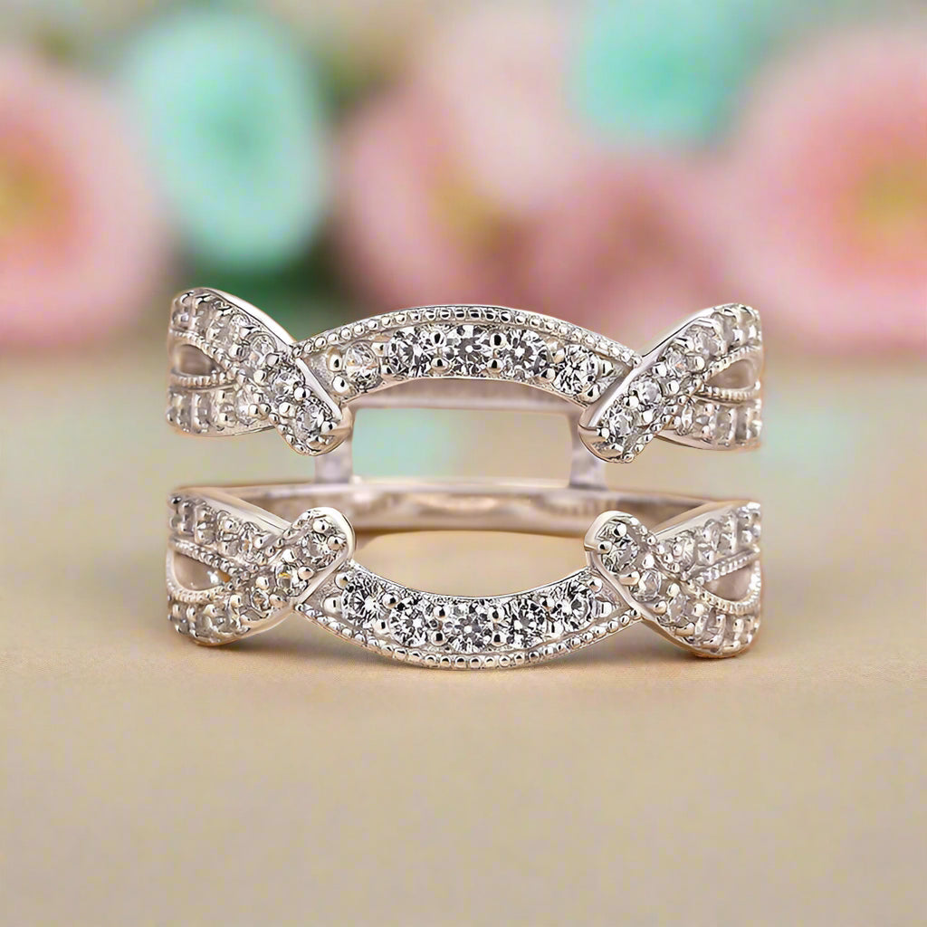 1.5 Ct Marquise Cut Insert Wedding Ring Set-Evani Naomi Jewelry