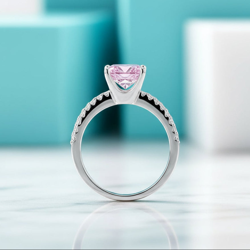 1.50 ct Tourmaline Princess-cut Engagement Ring-Evani Jewelry
