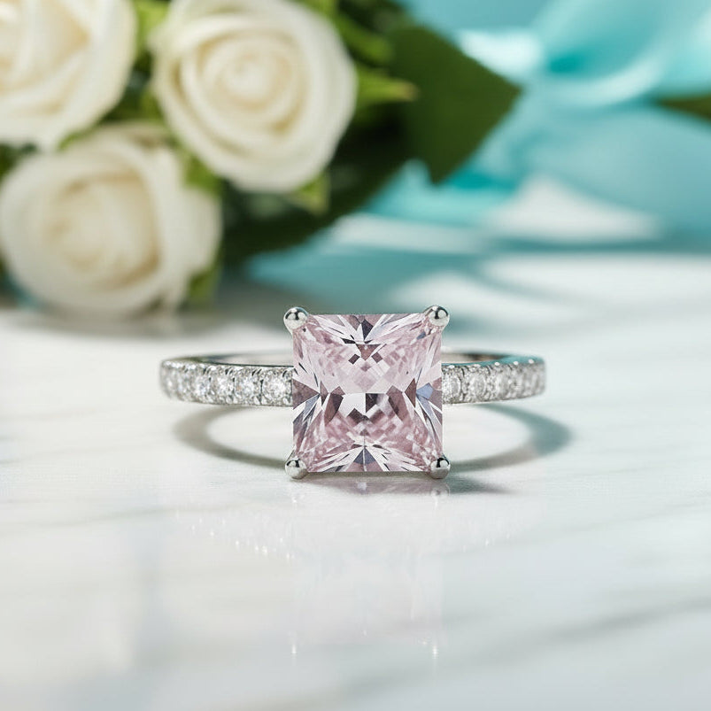 1.50 ct Tourmaline Princess-cut Engagement Ring-Evani Jewelry