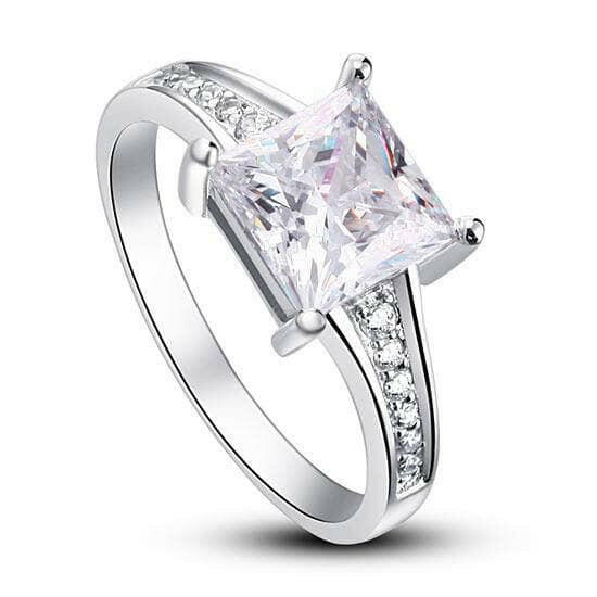 1.50 ct Princess-cut Diamond Engagement Ring-Evani Jewelry