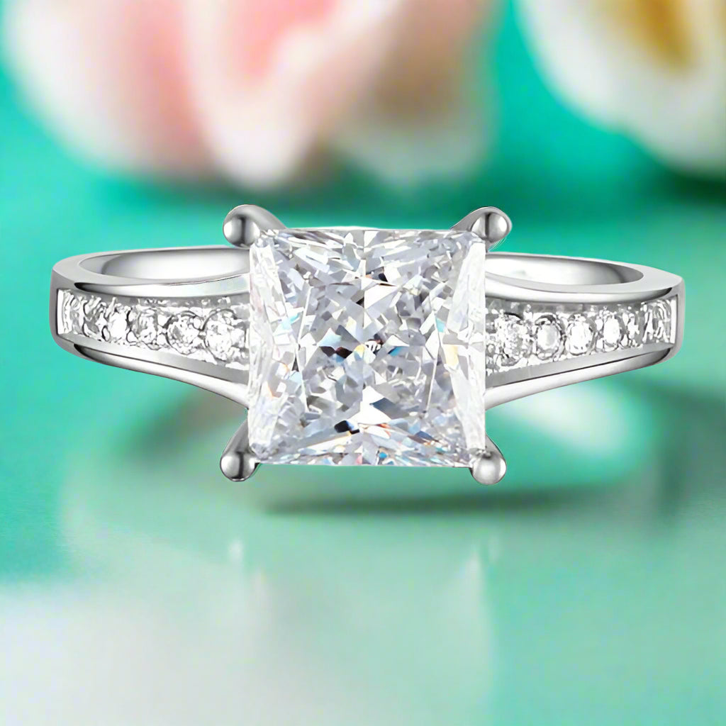 1.50 ct Princess-cut Diamond Engagement Ring-Evani Jewelry