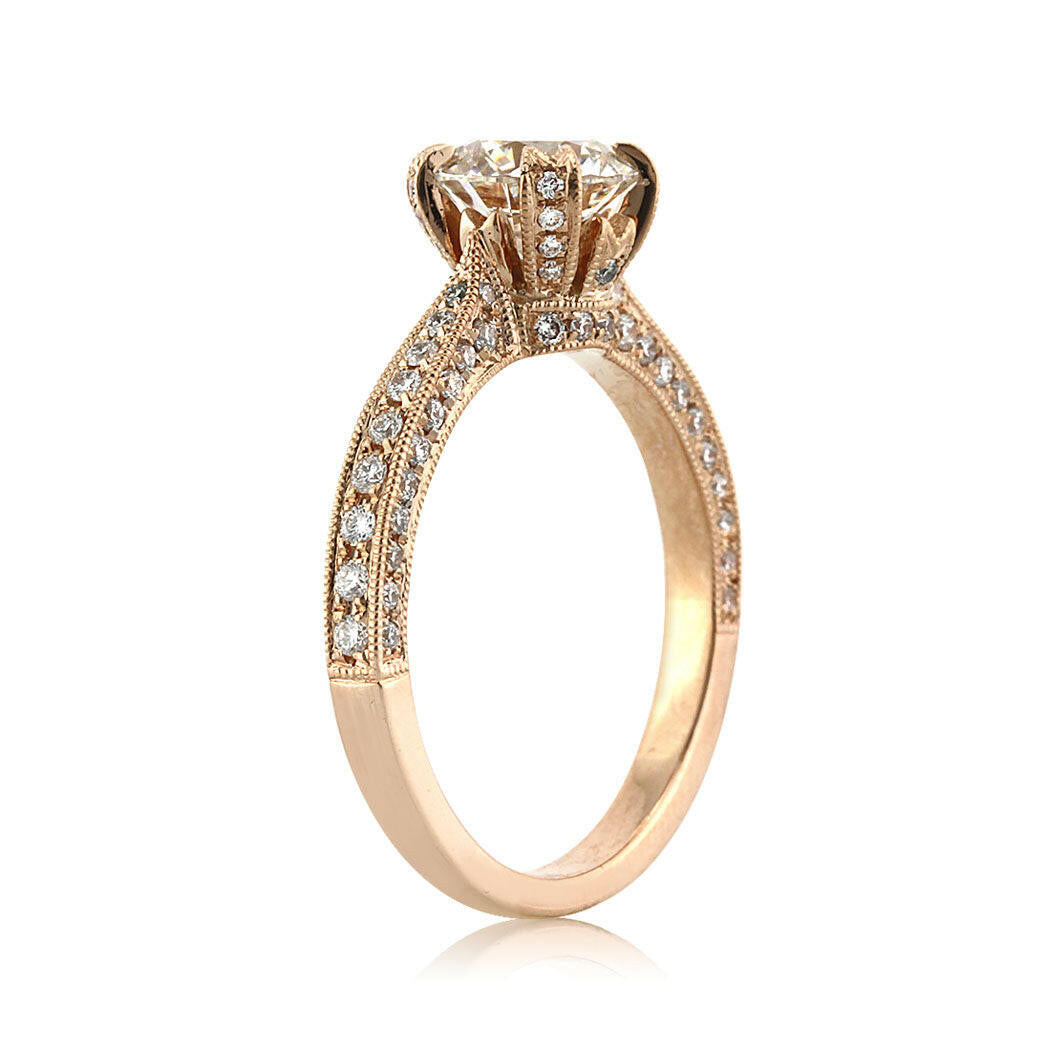 1.90 Ct Round Brilliant Cut Diamond 14k Yellow Gold Engagement Ring-Evani Naomi Jewelry