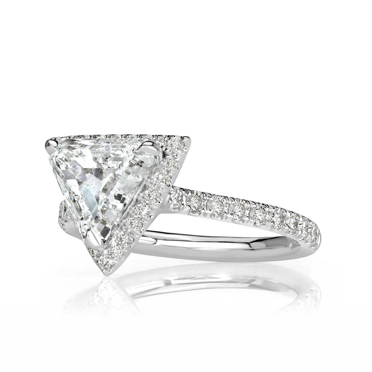 1.90 Ct Trillion Cut Diamond Engagement Ring-Evani Naomi Jewelry