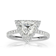 1.90 Ct Trillion Cut Diamond Engagement Ring-Evani Naomi Jewelry