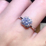 1ct Round Cut Diamond Engagement Ring-Evani Naomi Jewelry