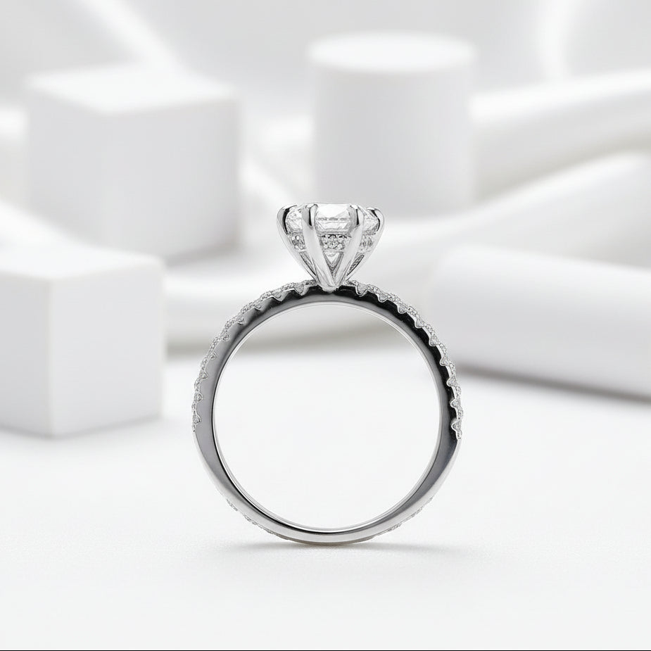 2.0 Ct Classic Round Cut Diamond Engagement Ring-Evani Jewelry