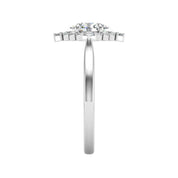 2.0 Ct Oval Cut Diamond With Princess Accents Engagement Ring-Evani Naomi Jewelry