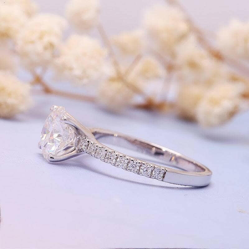 2.0 Ct Round Cut Diamond Engagement Ring-Evani Naomi Jewelry