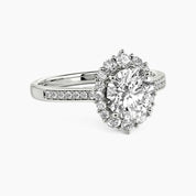 2.0 Ct Round Cut Diamond Halo Engagement Ring-Evani Naomi Jewelry