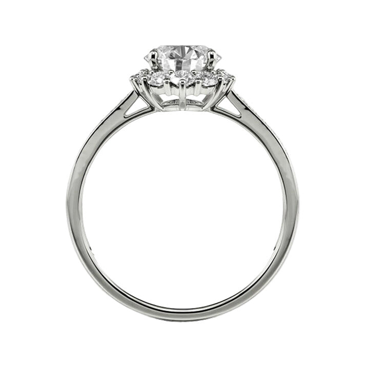 2.0 Ct Round Cut Diamond Halo Engagement Ring-Evani Naomi Jewelry